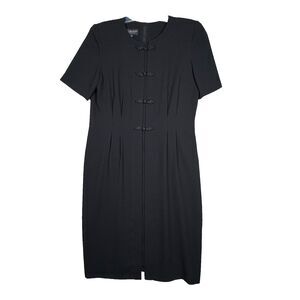Debra Michaels Dress Women‎ 12 Black Neutral Minimalist Business Party Vintage
